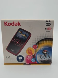 Kodak Zx1 HD Pocket Video Camera – Blue – Tested – With Accessories & Box - Picture 1 of 7