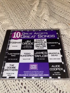 10 Great Artists, 10 Great Songs - Audio CD - Brand New Factory Sealed - Picture 1 of 2