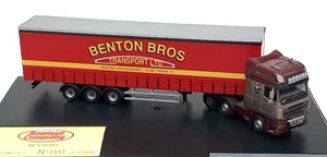 Oxford Diecast 1/43 Scale DAF11CS - DAF 105 Curtainside Truck Benton Bros. - Picture 1 of 5