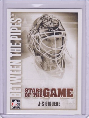 J-S Giguere Stars of the Game 2007-08 Between The Pipes Hockey Card 64 - Image 1 of 2