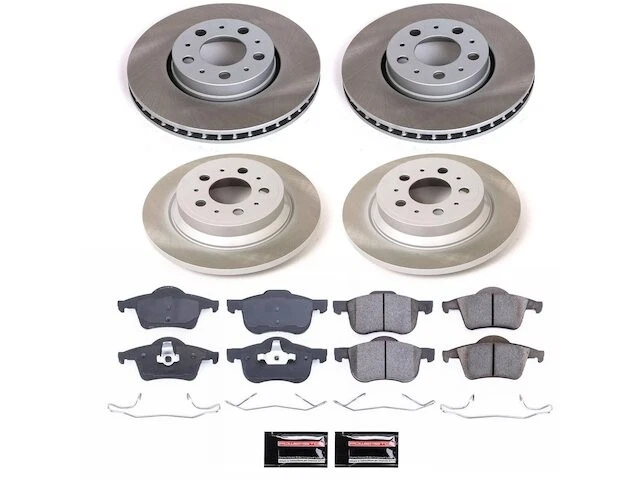 Kit de pastillas de freno y rotor delanteras y traseras para Volvo XC70 2004 2003-2007 KZ371XP Foto 1 de 1