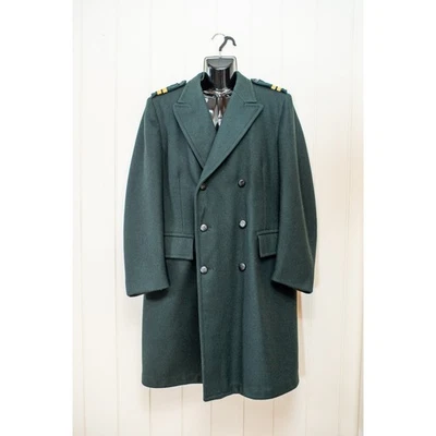 Abrigo de lana verde 1969 vintage para hombre húsares canadienses ejército militar Canadá 44 Foto 1 de 4