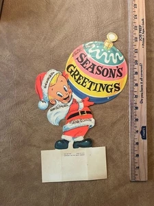 VINTAGE 1957 SQUIRT SODA CHRISTMAS DISPLAY Season's Greetings - Picture 1 of 7
