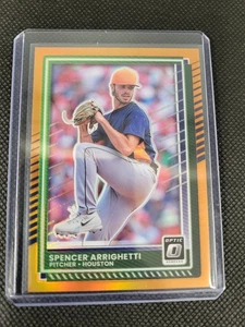 2025 Donruss Optic Orange Prizm Parallel /199 Spencer Arrighetti Astos #47 - Foto 1 di 2