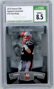 2010 Donruss Elite TOM BRADY /499 Convegno Nazionale PATRIOTI CAPRA CSG 8,5 N793 - Foto 1 di 3