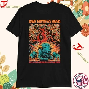 T-shirt Dave Matthews Band Tour Noblesville Indiana 11 luglio 12 2025 Buffalo - Foto 1 di 4