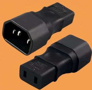 2 Pin Mains Power Cable Lead Adaptor Vintage Marantz Roland Revox Korg Tandberg - Picture 1 of 4