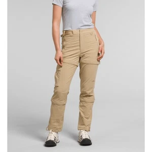 The North Face Bridgeway Zip-Off  Hiking Pants Khaki Outdoor Womens 10 - Picture 1 of 14