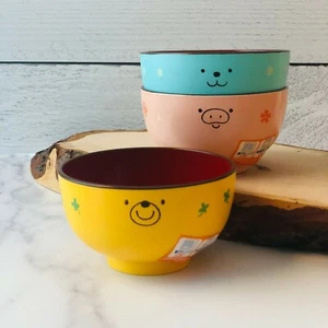 Kids Animal 3pc Bowl Set Made in Japan Kitchen Gifts - Picture 1 of 10
