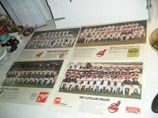 4 Cleveland Indians Team Photos 1982 1983 1984 & 1985 