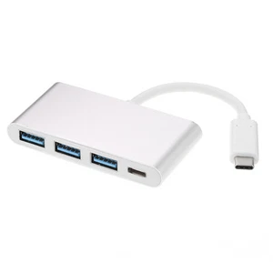 USB3.1 Type-C to 3 USB 3.0 HUB Adapter Cable + USB 3.1 Charging Port for 12" Mac - Picture 1 of 6