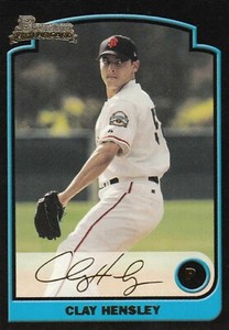 2003 Bowman Gold #232 Clay Hensley RC San Francisco Giants