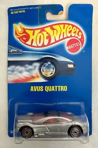 1993 Hot Wheels Avus Quattro UH Wheels Blue Card Collector #208 - Picture 1 of 4