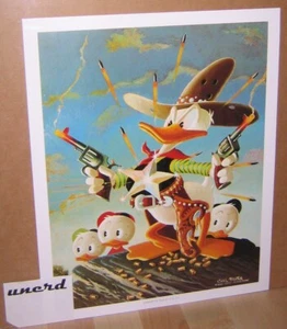 Impresión artística Carl Barks: Sheriff of Bullet Valley - Pato Donald, sobrinos impresión artística - Imagen 1 de 1