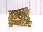 Vintage Brass Shalom Isreal Jerusalem Napkin Holder Judica Home Decor