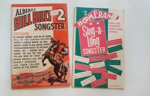 Hill Billy Songster Spotlight Sing Along Book 2 & Boomerang 2 Vintage Set Lot - Picture 1 of 10