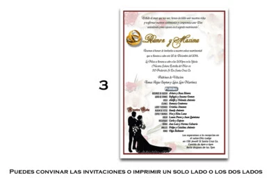 5 PSD 5x7 Invitation Bodas - Image 1 of 4