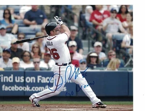 DAN UGGLA FIRMADO 8X10 FOTO "G0 BRAVES" AUTO BECKETT BAS AUTÓGRAFO - Imagen 1 de 1