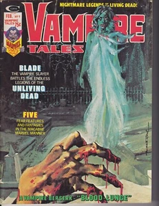 Vampire Tales 9 BLADE the vampire slayer solo story 1974 Higher Grade OW pages - Picture 1 of 5