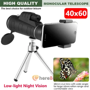 Super High Power 40X60 Portable HD Night Vision Monocular Telescope Binoculars - Picture 1 of 20