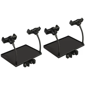 2 Pieces Shelf Tray Mic Stand Accessories Microphone with Holder - Afbeelding 1 van 12