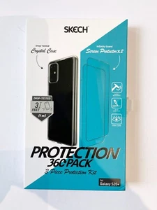 Skech 2x Screen Protectors + Clear Case Back Cover for Samsung Galaxy S20+ Plus - Picture 1 of 2
