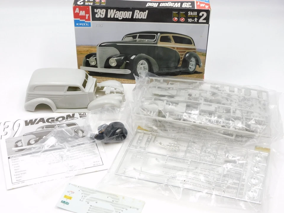 AMT Ertl '39 Wagon Rod 1/25 vintage car plastic kit 30087 w box - Immagine 1 di 4