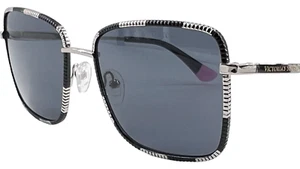 Victoria's Secret VS0041 Women's Metal Sunglass 30A Black on Shiny Gold 56-19 - Picture 1 of 3