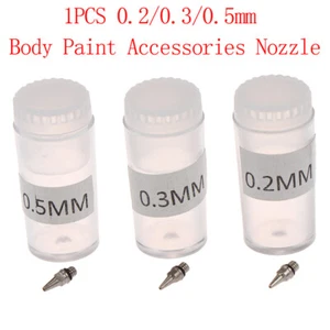 0.2/0.3/0.5Mm Body Painting Airbrush Spray Gun Replacement Parts Needle Nozzl^dm - Picture 1 of 11