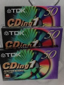 Tdk Cding1 50 """ 3 Pz MC K7 Tape Nuovo - Picture 1 of 3
