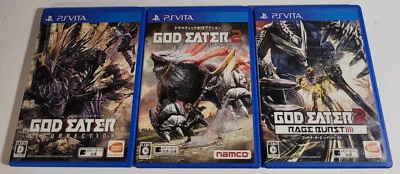 3 Game BUNDLE - God Eater Resurrection + God Eater 2 + Burst - Japanese Imports - Image 1 of 4