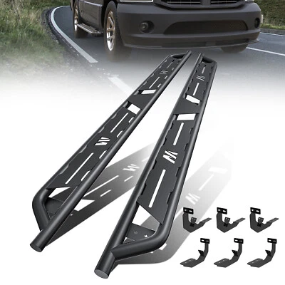 2PCS Running Board Side Step Assembly For 2009-2018 Ram 1500 2500 3500 Crew Cab - Image 1 of 4