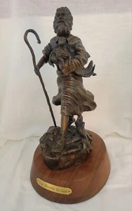 Rare 1985 Reagan Word Jesus God Shepherd & Lamb Bronze Statue Sculpture LE/35 - Picture 1 of 11