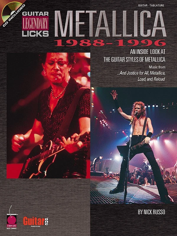 Metallica Legendary Licks 1988-1996 for Guitar Lessons Tab Play-Along Book Audio - Image 1 of 1