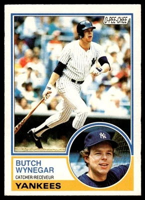 1983 O-Pee-Chee Butch Wynegar New York Yankees #379 - Image 1 of 2