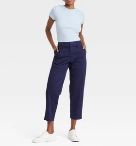 A New Day Damen-Chino-Knöchelhose gerades Bein blau 6 Einzelhandel 29 $ - Bild 1 von 8