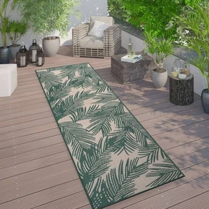 Rugshop Outdoor Rug Runner Distressed Leaves Textured Indoor Outdoor Rugs 2x7 - Picture 1 of 11