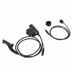 Headphone Adapter High Strength Push To Talk Flexible Adapter Headset Cabl VA - Zdjęcie 1 z 12
