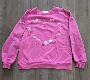 Barbie Rosa Manga Larga Pullover Sudadera Niñas XL (14-16) - Imagen 1 de 4