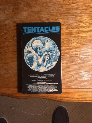 TENTACLES VHS 1977 American Intentional Vestron Video Octopus Jaws Rip-Off - Image 1 of 3