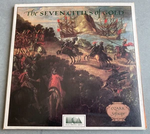 1984 vintage THE SEVEN CITIES OF GOLD Atari computer Disk GAME used Rare 400 800 - Afbeelding 1 van 8