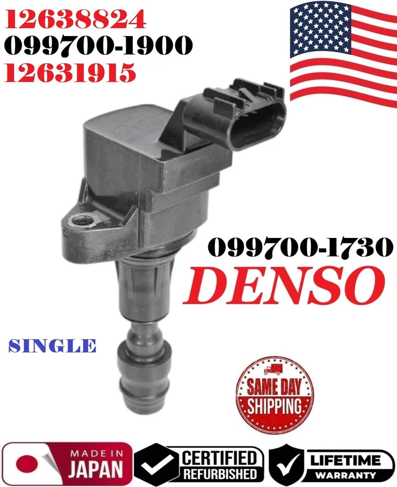 ✅ OEM 1x DENSO Ignition Coil For 2005-2017 GM CHEVY BUICK GMC PONTIAC # 12631915 - Image 1 of 1