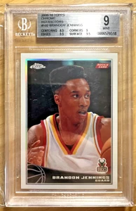2009 Topps Chrome Brandon Jennings Rookie RC REFRACTOR /500 #102 BGS 9 BUCKS - Picture 1 of 2