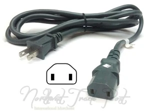 2-Prong AC Power Cord for Polk Audio DSW PRO 660 MicroPRO 1000 Powered Subwoofer - Picture 1 of 12