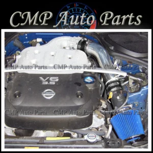BLACK BLUE AIR INTAKE KIT fit 2003-2006 INFINITI G35 FX35 NISSAN 350Z 3.5L - Bild 1 von 1