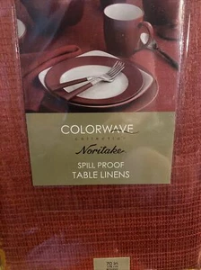 Noritake Colorwave Spill Proof 70" Round Fabric Tablecloth Raspberry NEW - Picture 1 of 2
