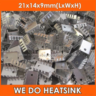 Dissipatore di calore in alluminio 12 pezzi TO220 21x14x9 mm per dissipatore transistor IC - Immagine 1 di 4