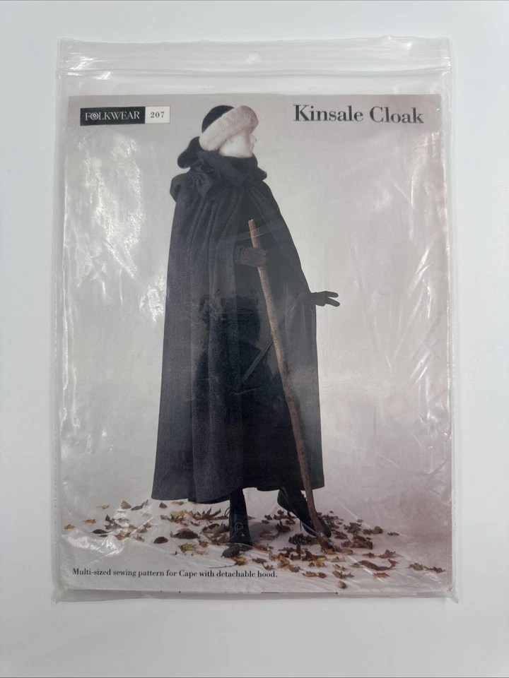 Vintage Folkwear Kinsale Irish Cloak Sewing Pattern 207 Uncut