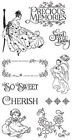 GRAPHIC 45 "PRECIOUS MEMORIES" CLING STAMP SET BABY INFANT SCRAPJACK'S