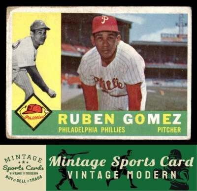 1960 Topps - Ruben Gomez - #82 Philadelphia Phillies - Image 1 of 2